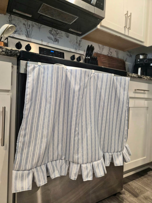 Pin Stripe Oven Curtains | Standard Size | Kitchen Decor