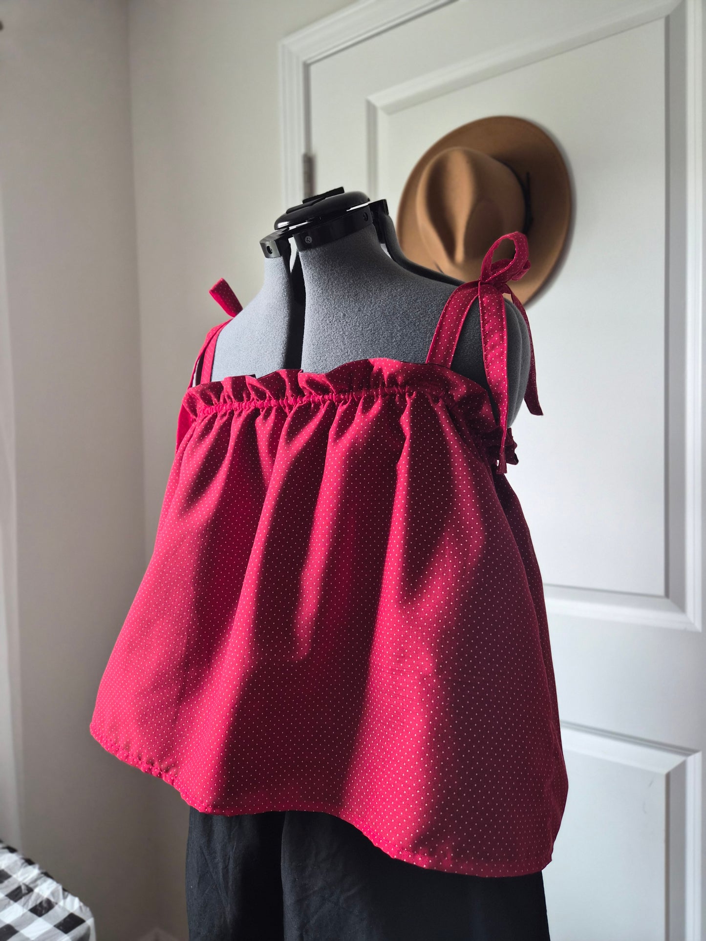Babydoll Tank Set | 2 Piece Set | Tie Strap Babydoll Tank | Womans Large