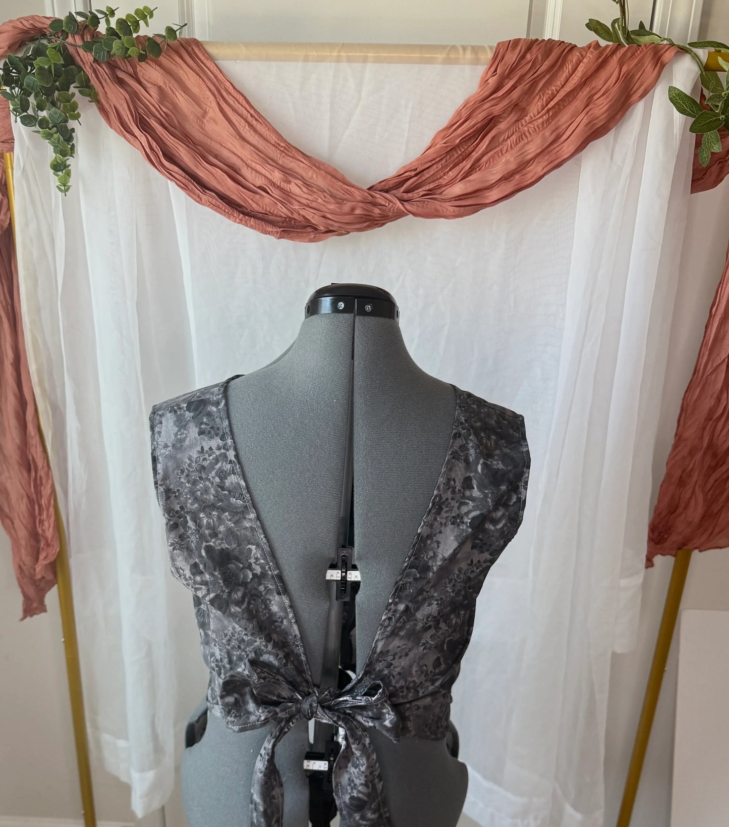 Lea Backless Blouse| Sustainable Threads | Twin Sheet | Made To Order Clothing - Wildflower Enchanted