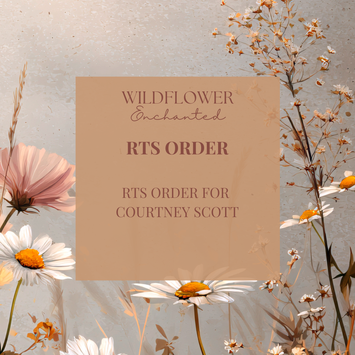 COURTNEY SCOTT | RTS ORDER | PREMADE PIECES
