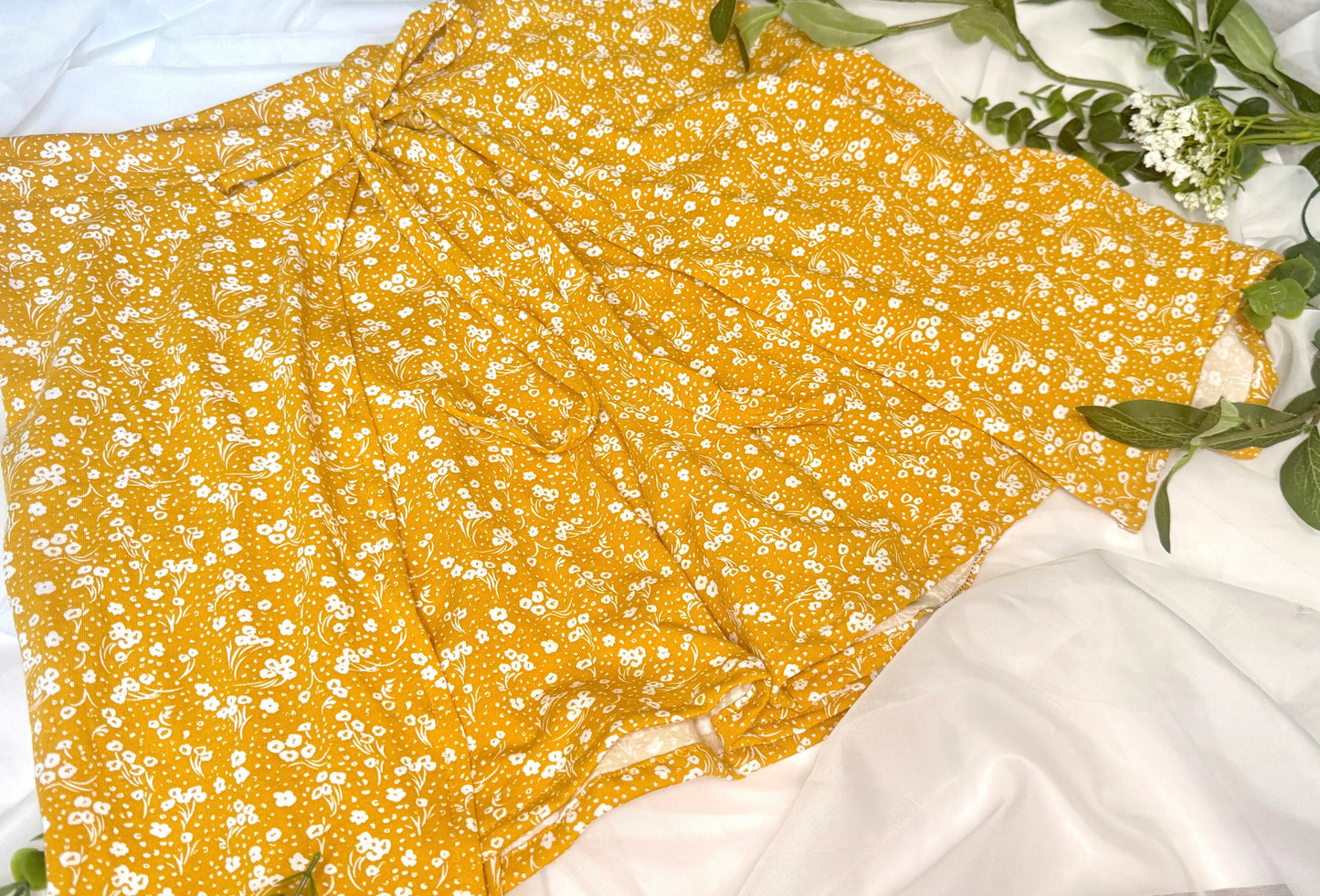 You Provide Fabric Wrap Shorts | Sustainable Threads | Queen Sheet | Made To Order Clothing