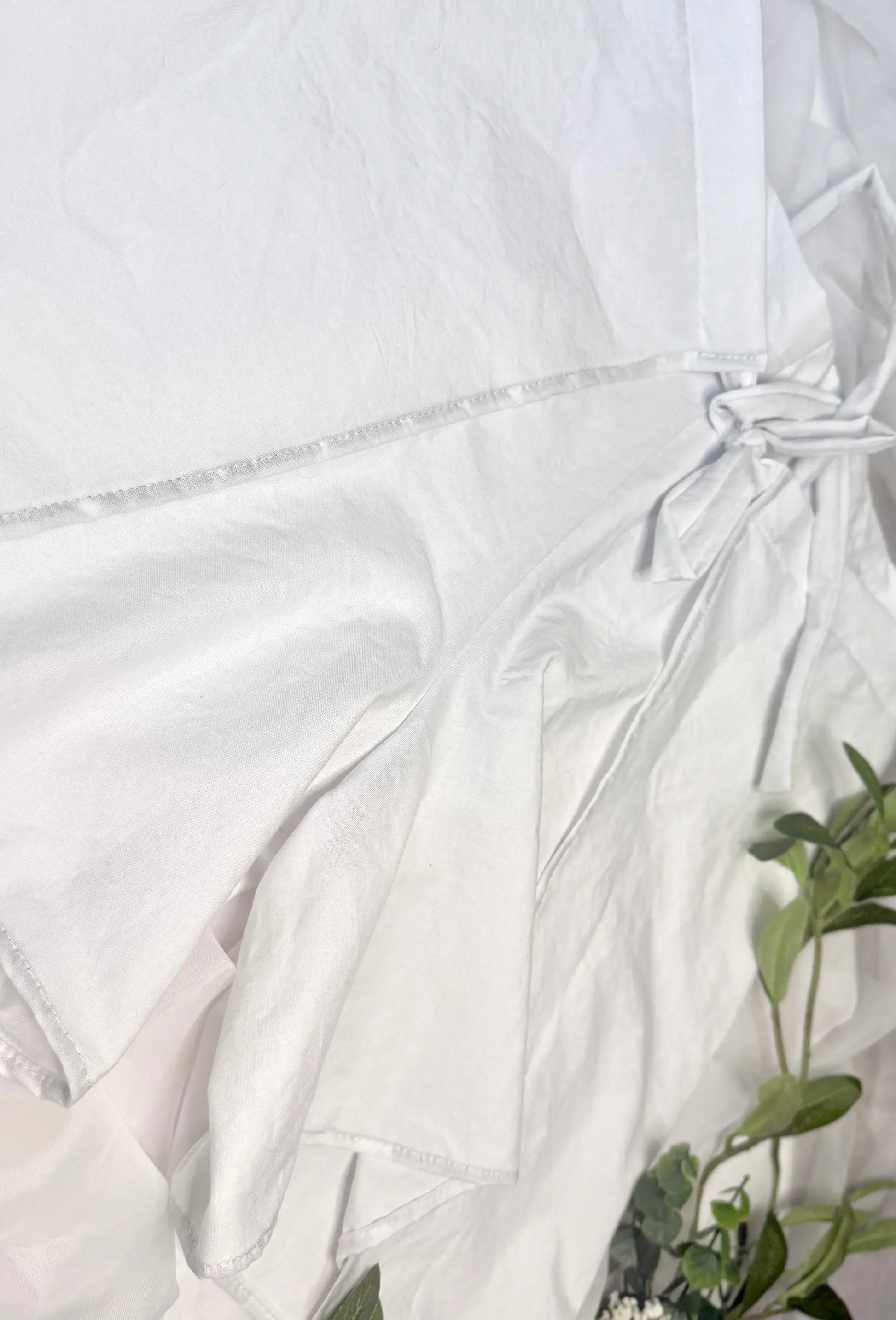 Wrap Shorts | Sustainable Threads | Twin Sheet | Made To Order Clothing - Wildflower Enchanted