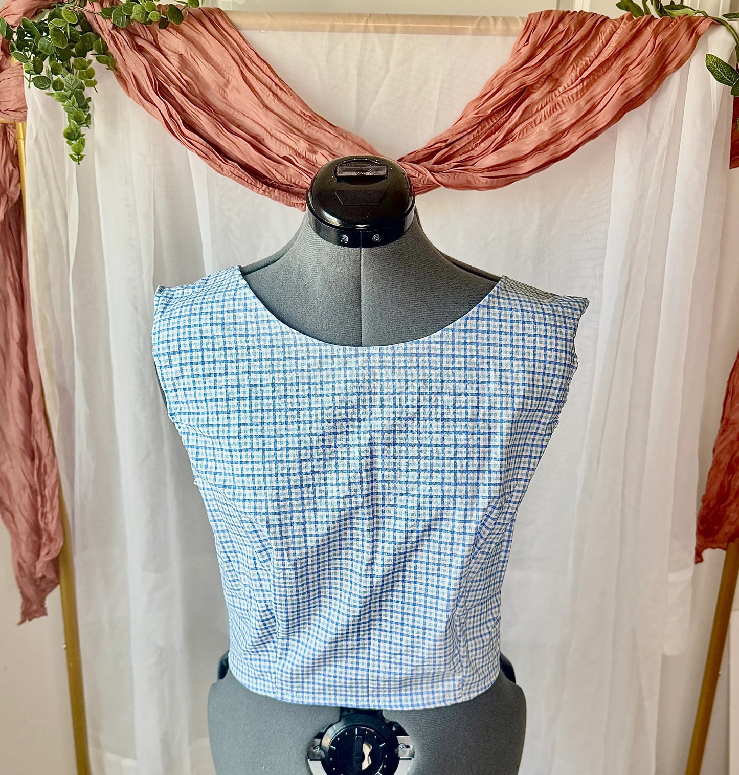 Lea Backless Blouse| Sustainable Threads | Twin Sheet | Made To Order Clothing - Wildflower Enchanted