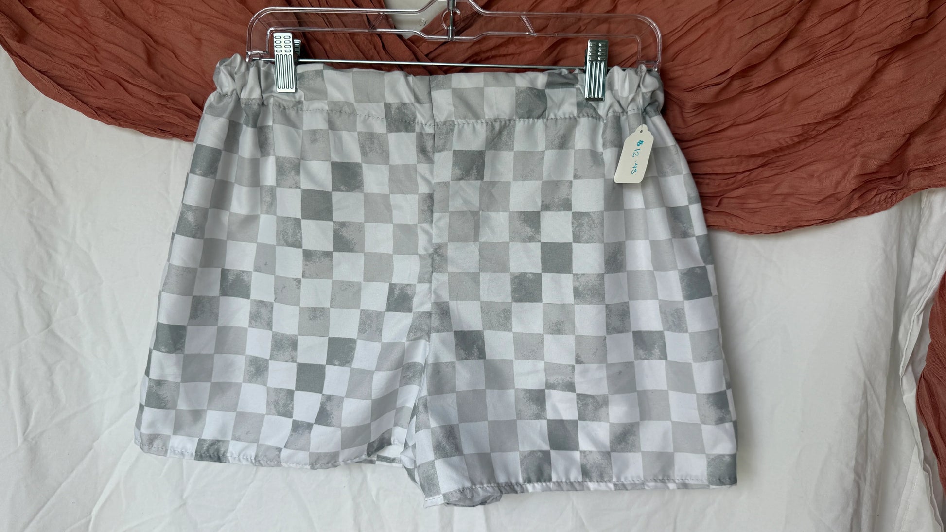 Stretchy Shorts| Sustainable Threads | Twin Sheet | Made To Order Clothing - Wildflower Enchanted
