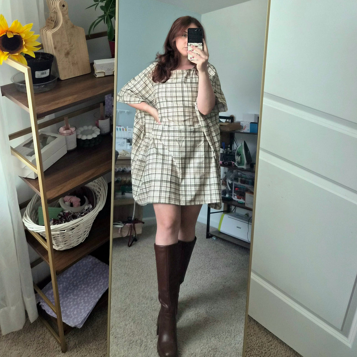 Pleasantly Plaid Dress | Kaftan Dress | Dual Wear