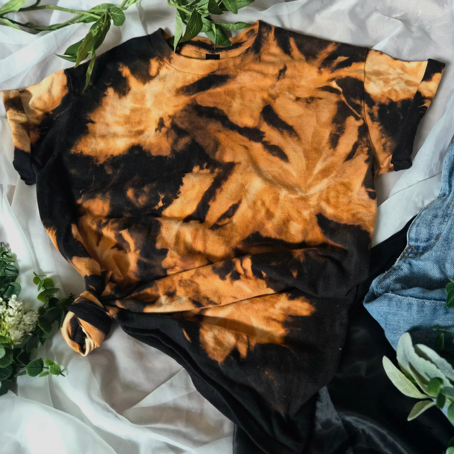 Bleached Babe | Black Bleached T-Shirt | Unisex Small