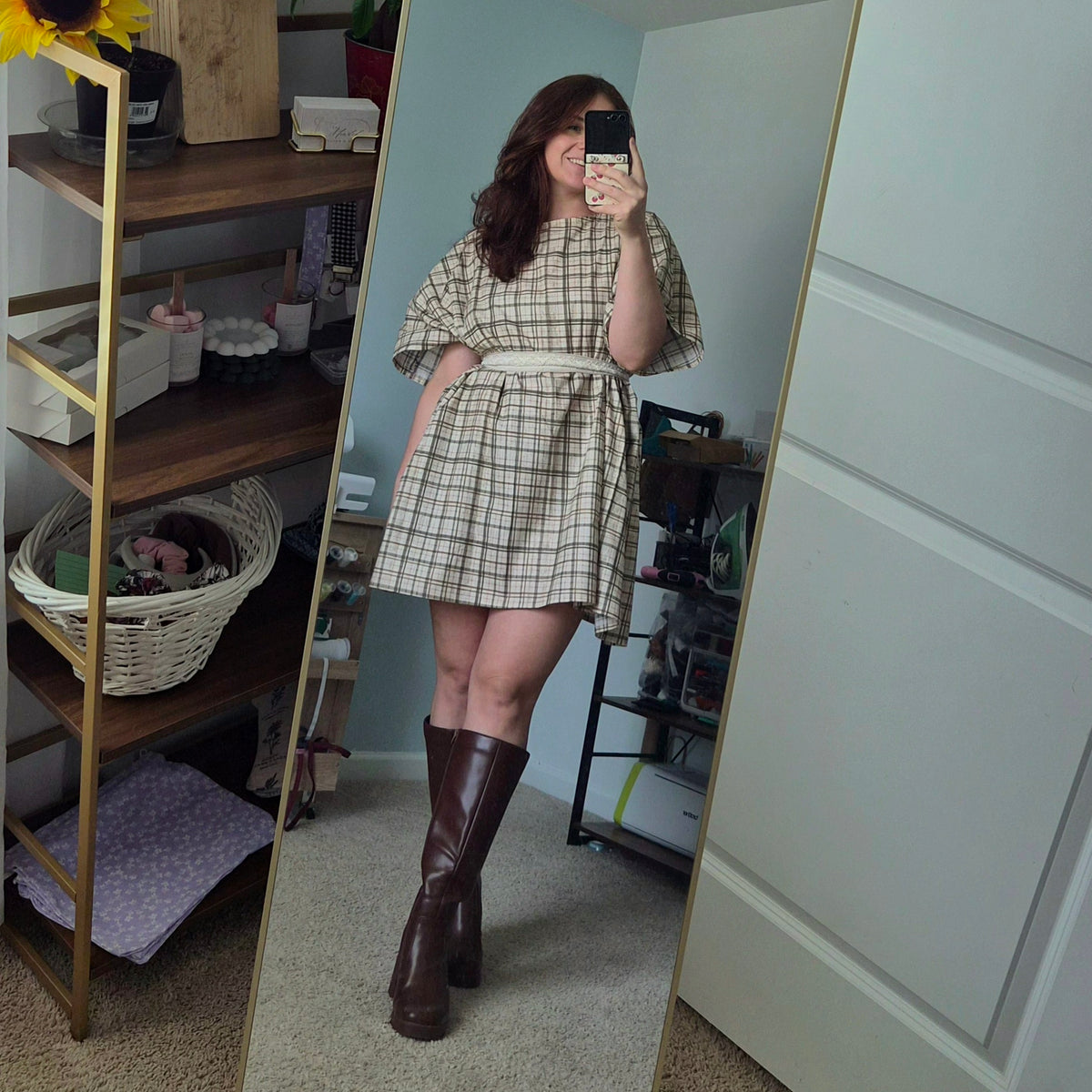 Pleasantly Plaid Dress | Kaftan Dress | Dual Wear