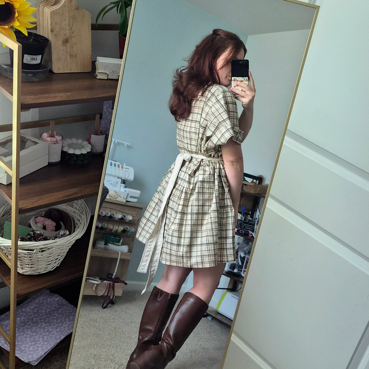 Pleasantly Plaid Dress | Kaftan Dress | Dual Wear